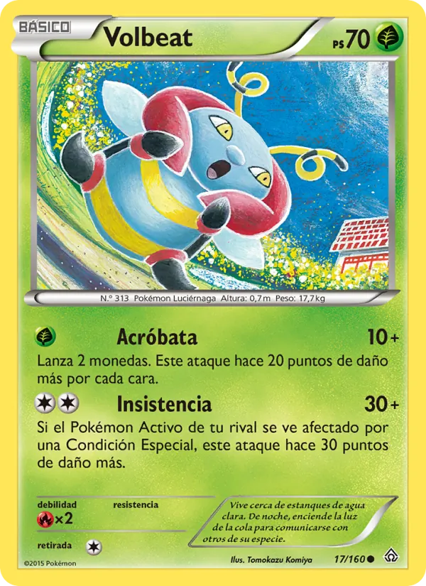 Carta Volbeat de la expansión Duelos Primigenios, número 17/160