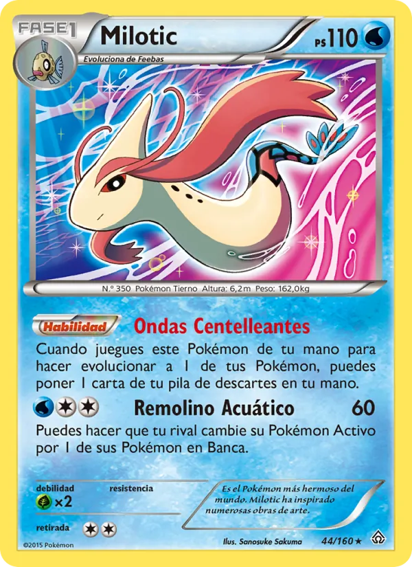 Carta Milotic de la expansión Duelos Primigenios, número 44/160