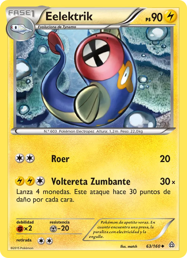 Carta Eelektrik de la expansión Duelos Primigenios, número 63/160