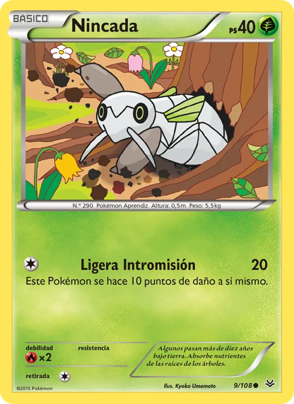 Carta Nincada de la expansión Cielos Rugientes, número 9/108