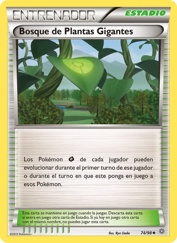Carta Bosque de Plantas Gigantes de la expansión Antiguos Orígenes, número 74/98