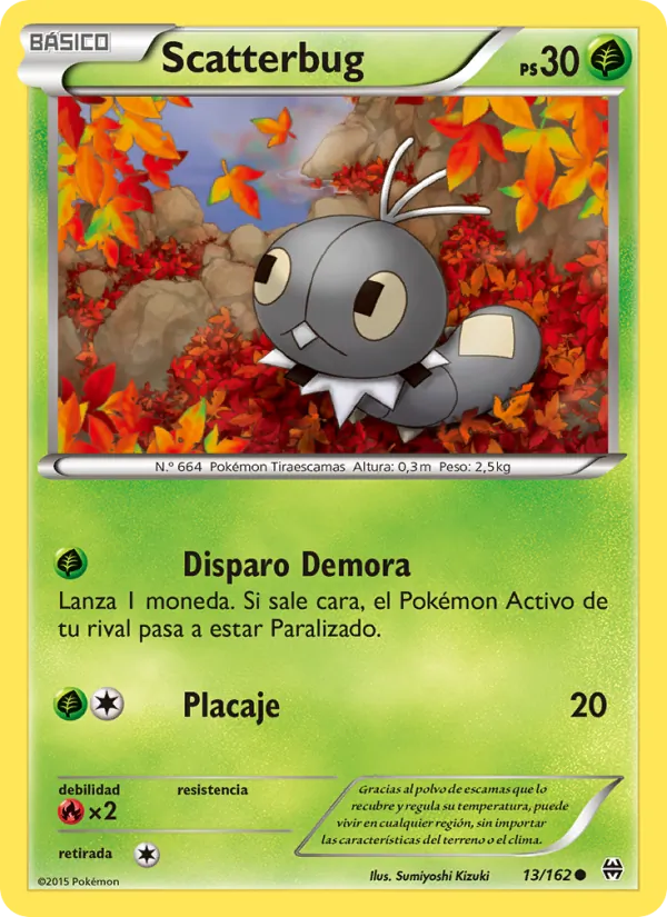 Carta Scatterbug de la expansión Turbo Impulso, número 13/162
