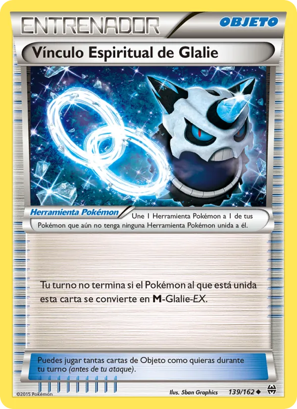 Carta Vínculo Espiritual de Glalie de la expansión Turbo Impulso, número 139/162