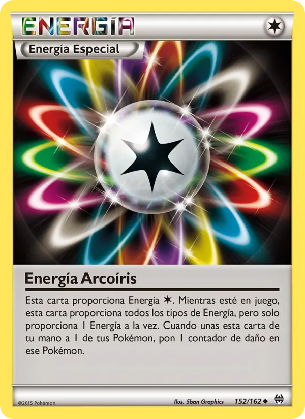 Carta Energía Arcoíris de la expansión Turbo Impulso, número 152/162