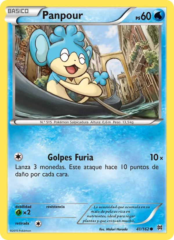 Carta Panpour de la expansión Turbo Impulso, número 41/162