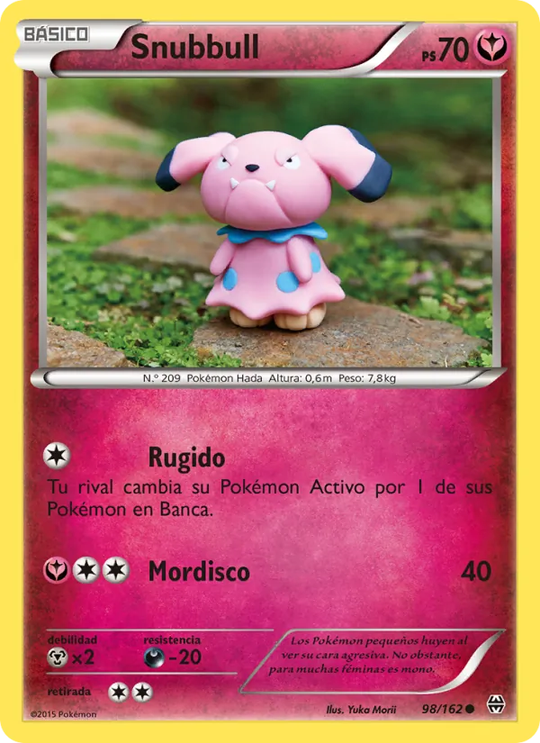 Carta Snubbull de la expansión Turbo Impulso, número 98/162