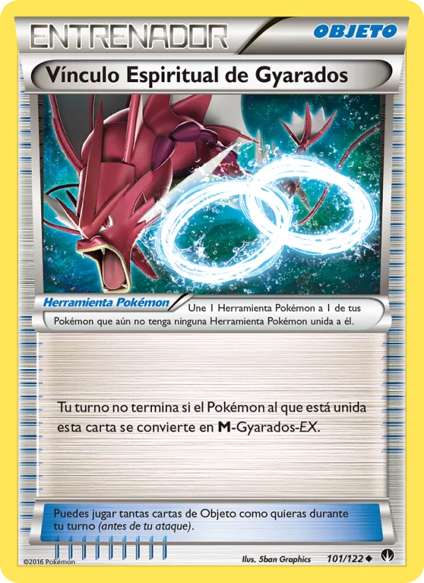 Carta Vínculo Espiritual de Gyarados de la expansión TURBOLímite, número 101/122