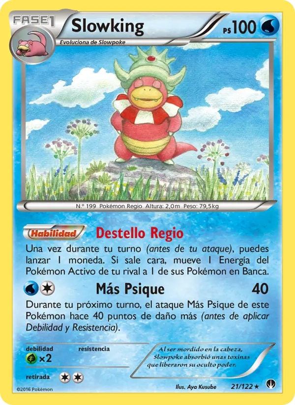 Carta Slowking de la expansión TURBOLímite, número 21/122