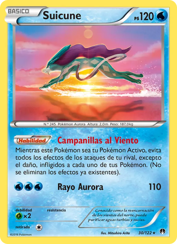 Carta Suicune de la expansión TURBOLímite, número 30/122