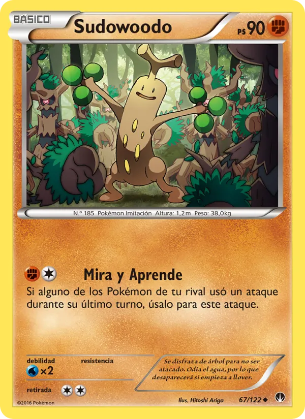 Carta Sudowoodo de la expansión TURBOLímite, número 67/122