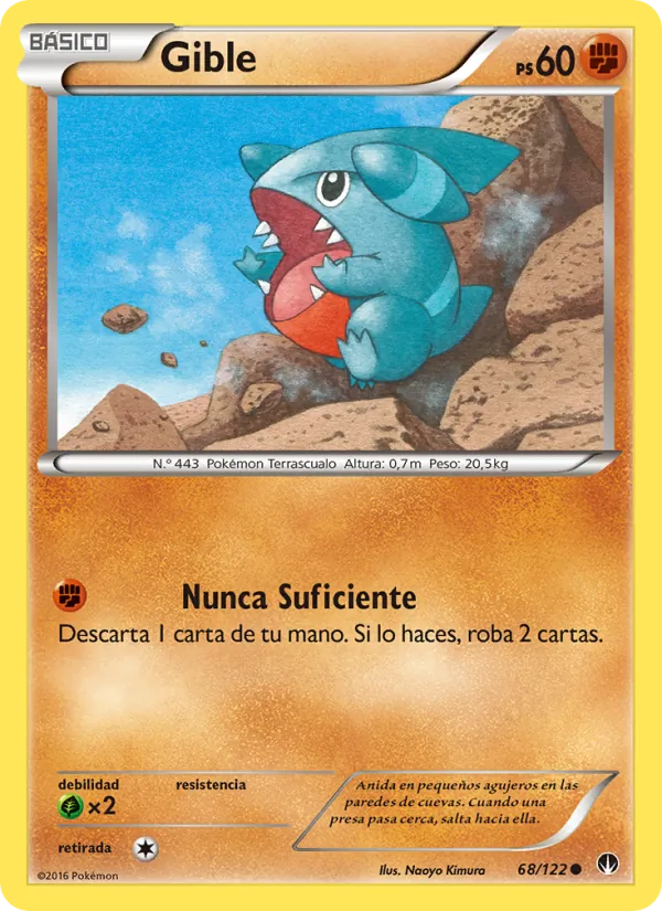Carta Gible de la expansión TURBOLímite, número 68/122