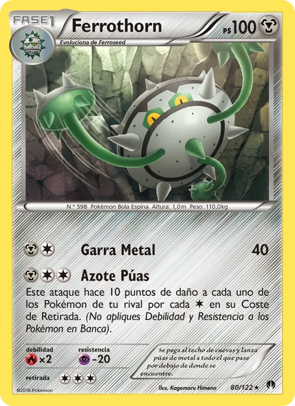 Carta Ferrothorn de la expansión TURBOLímite, número 80/122