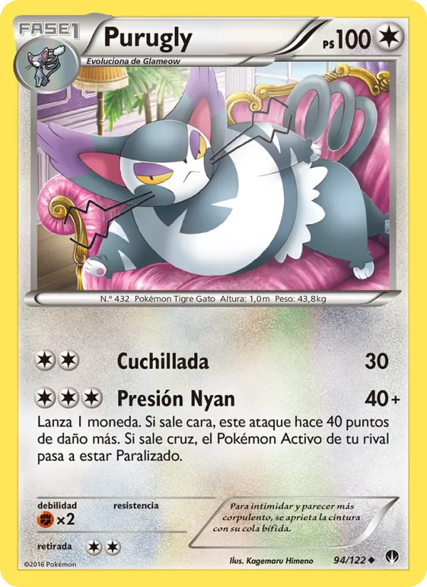 Carta Purugly de la expansión TURBOLímite, número 94/122