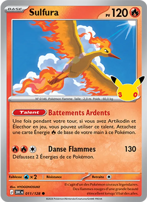 Carte Sulfura de l'extension 30ᵉ Anniversaire, numéro 011/128