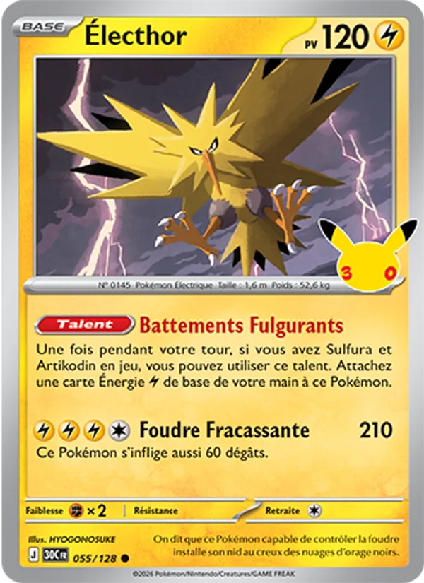 Carte Électhor de l'extension 30ᵉ Anniversaire, numéro 055/128