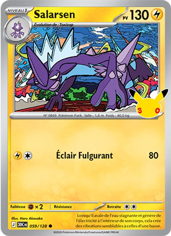 Carte Salarsen de l'extension 30ᵉ Anniversaire, numéro 059/128
