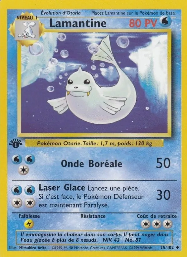 Carte Lamantine de l'extension Set de Base, numéro 25/102