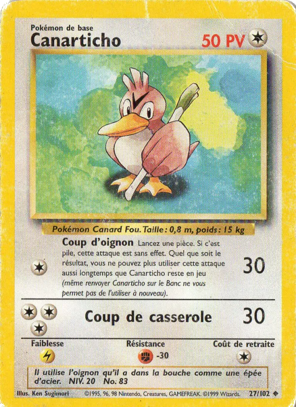 Carte Canarticho de l'extension Set de Base, numéro 27/102
