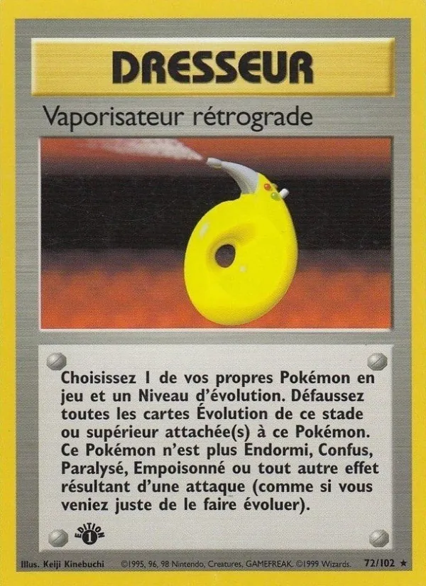 Carte Vaporisateur rétrograde de l'extension Set de Base, numéro 72/102