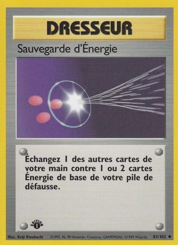 Carte Sauvegarde d'Énergie de l'extension Set de Base, numéro 81/102