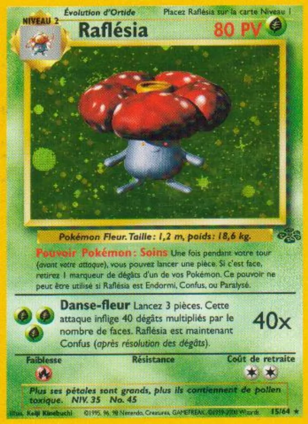 Carte Raflésia de l'extension Jungle, numéro 15/64