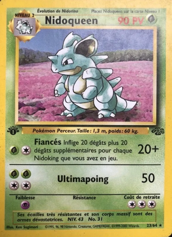 Carte Nidoqueen de l'extension Jungle, numéro 23/64