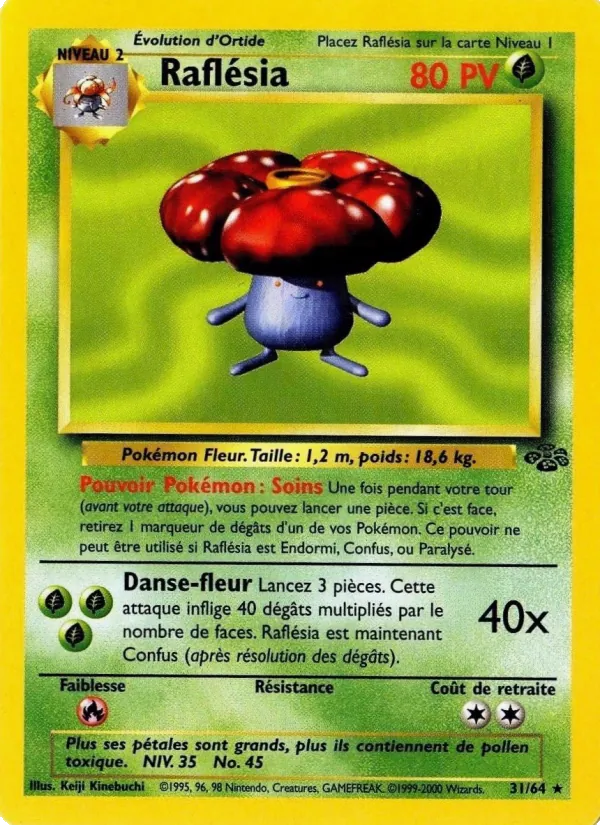 Carte Raflésia de l'extension Jungle, numéro 31/64