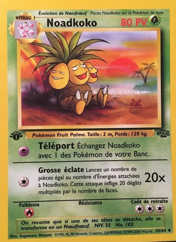 Carte Noadkoko de l'extension Jungle, numéro 35/64