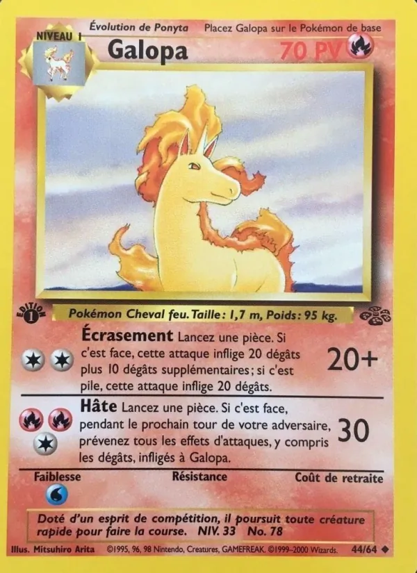Carte Galopa de l'extension Jungle, numéro 44/64