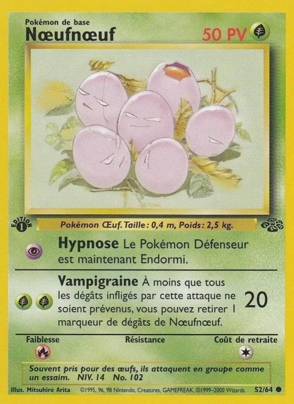 Carte Nœufnœuf de l'extension Jungle, numéro 52/64