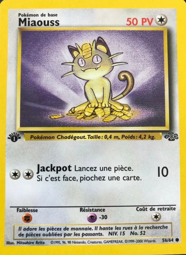 Carte Miaouss de l'extension Jungle, numéro 56/64