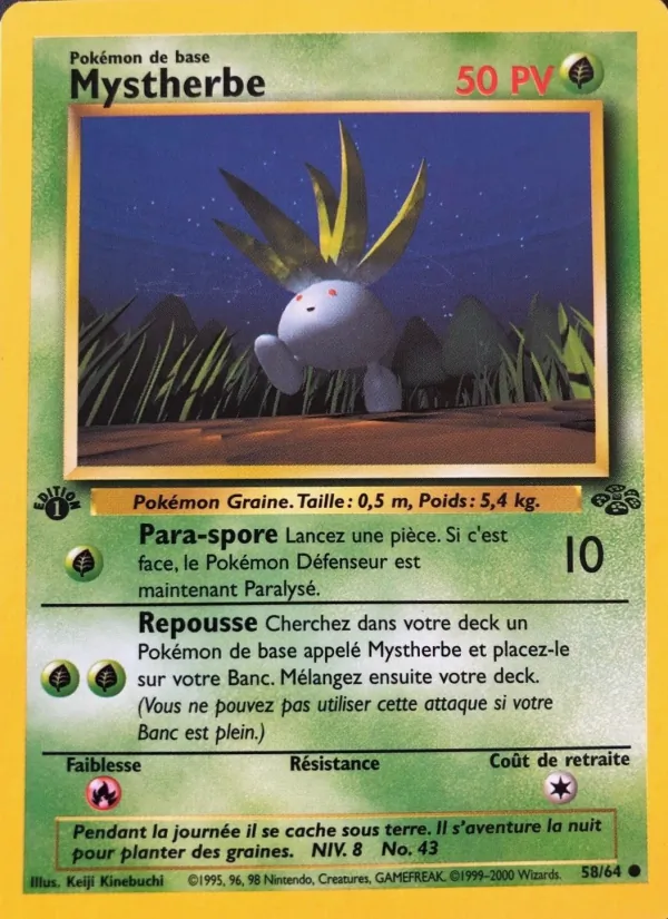 Carte Mystherbe de l'extension Jungle, numéro 58/64