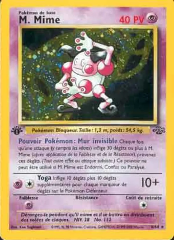 Carte M. Mime de l'extension Jungle, numéro 6/64