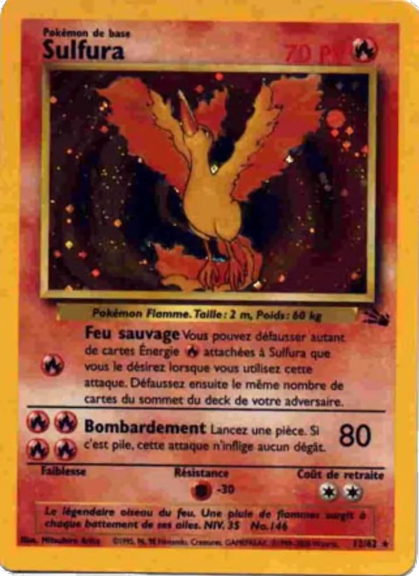 Carte Sulfura de l'extension Fossile, numéro 12/62