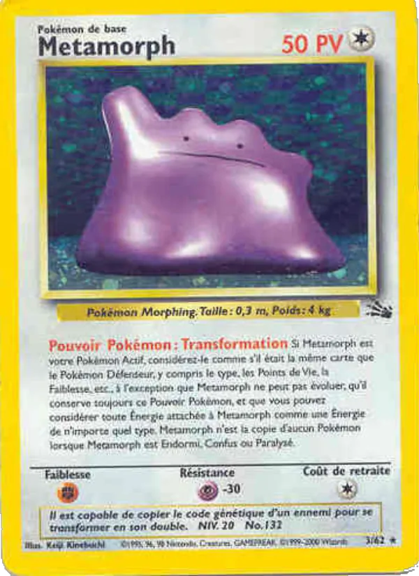 Carte Métamorph de l'extension Fossile, numéro 3/62