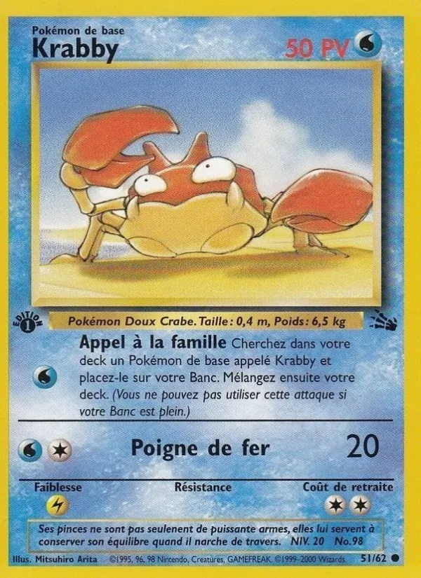 Carte Krabby de l'extension Fossile, numéro 51/62