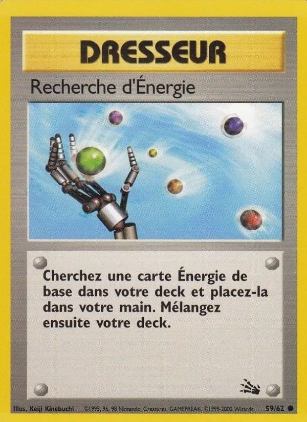 Carte Recherche d'Énergie de l'extension Fossile, numéro 59/62
