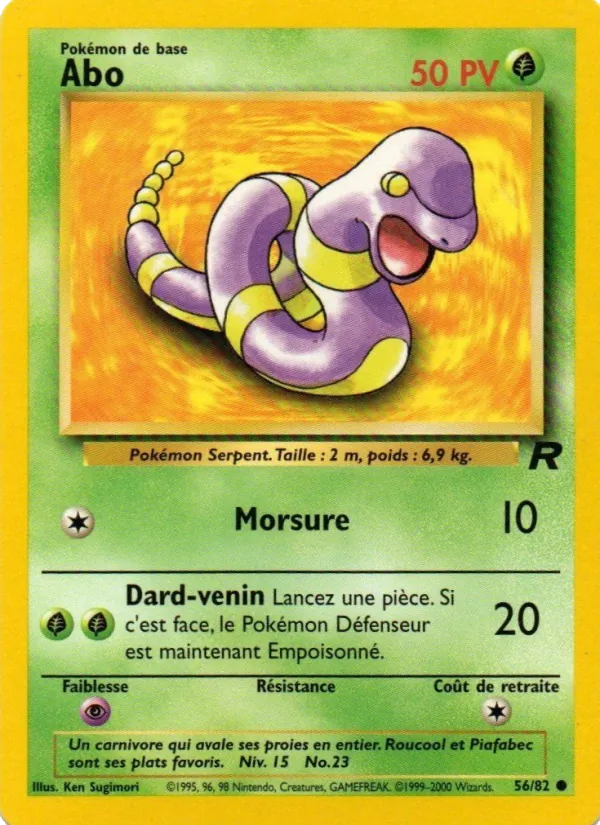 Carte Abo de l'extension Team Rocket, numéro 56/82