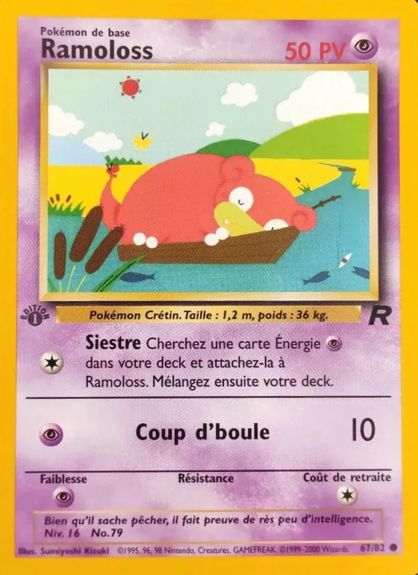 Carte Ramoloss de l'extension Team Rocket, numéro 67/82