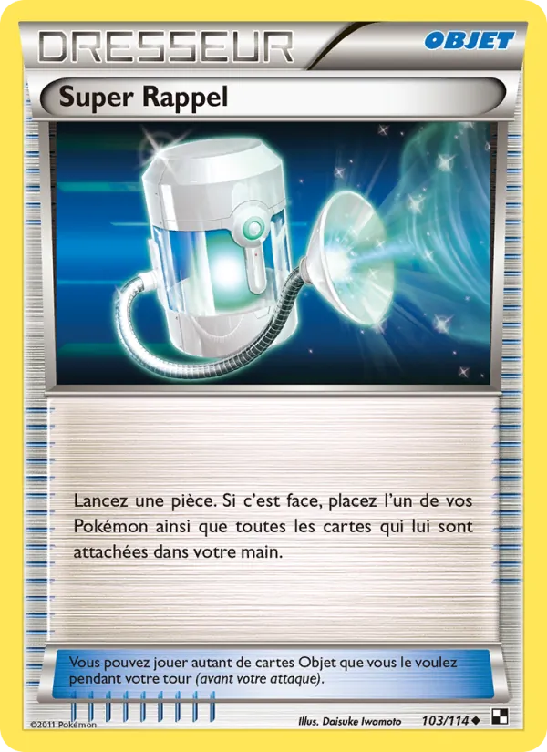 Carte Super Rappel de l'extension Noir & Blanc, numéro 103/114