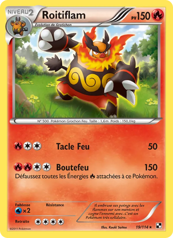 Carte Roitiflam de l'extension Noir & Blanc, numéro 19/114