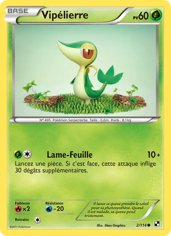Carte Vipélierre de l'extension Noir & Blanc, numéro 2/114