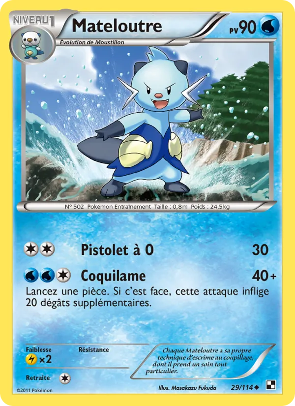 Carte Mateloutre de l'extension Noir & Blanc, numéro 29/114