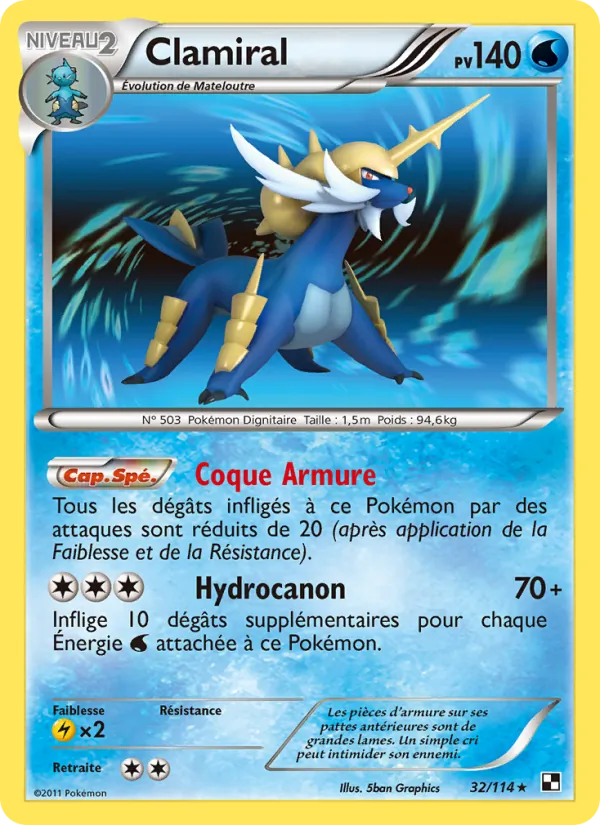 Carte Clamiral de l'extension Noir & Blanc, numéro 32/114