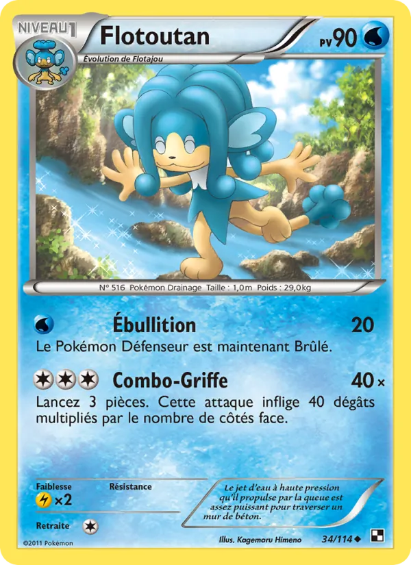 Carte Flotoutan de l'extension Noir & Blanc, numéro 34/114