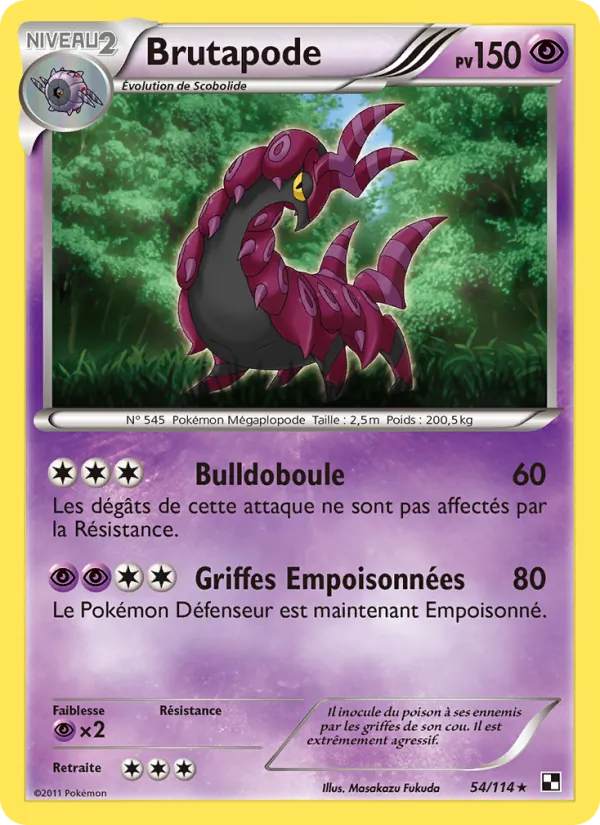 Carte Brutapode de l'extension Noir & Blanc, numéro 54/114