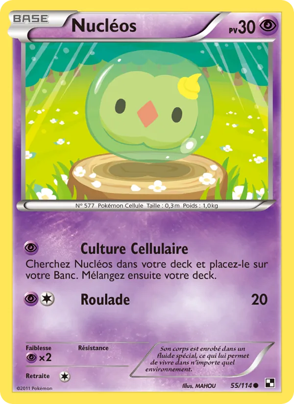Carte Nucléos de l'extension Noir & Blanc, numéro 55/114