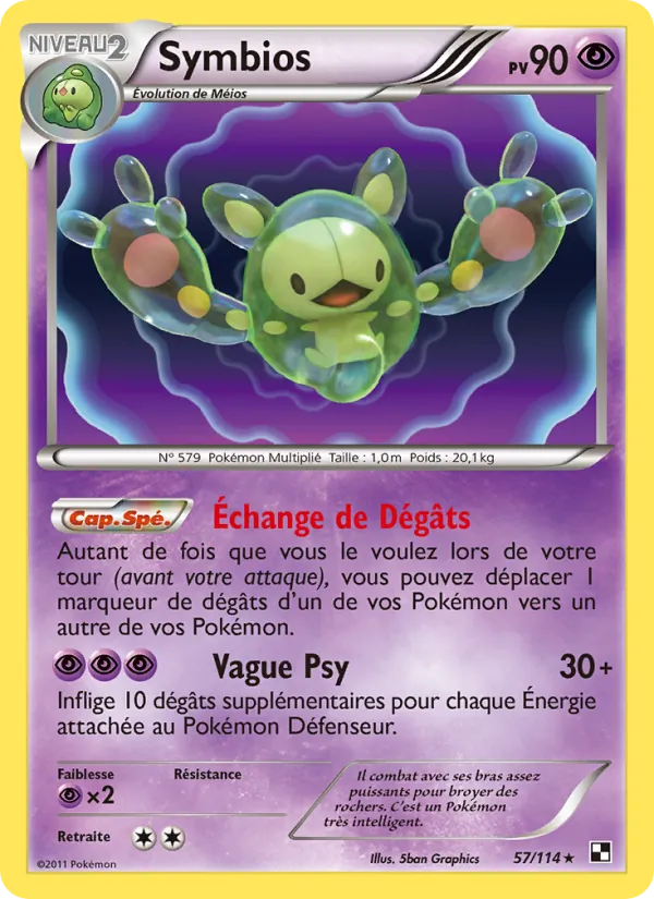 Carte Symbios de l'extension Noir & Blanc, numéro 57/114