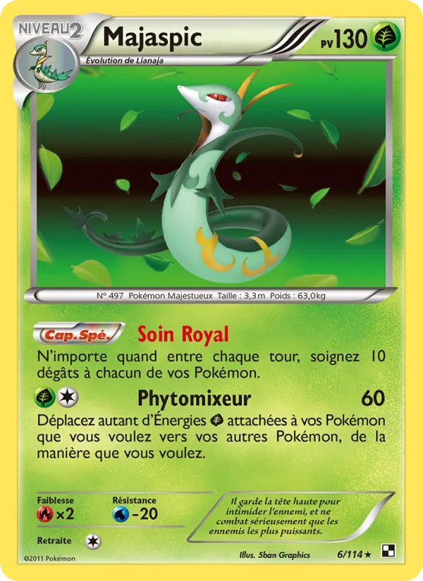 Carte Majaspic de l'extension Noir & Blanc, numéro 6/114