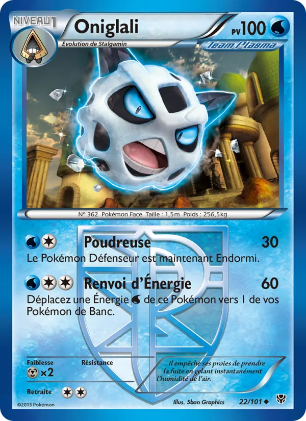 Carte Oniglali de l'extension Explosion Plasma, numéro 22/101